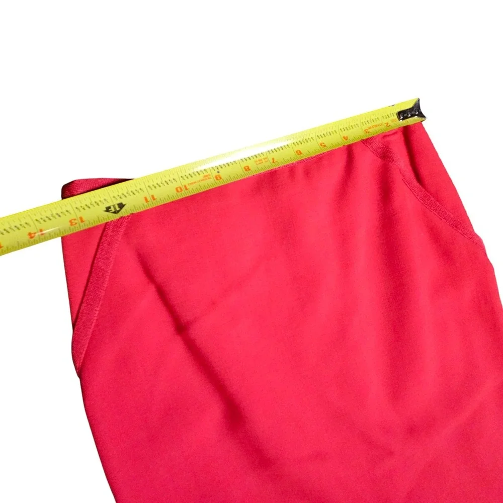 Escada Wool Pencil Skirt Lined Red 34 US 2 Back Zip Red‎ Office Career Casual